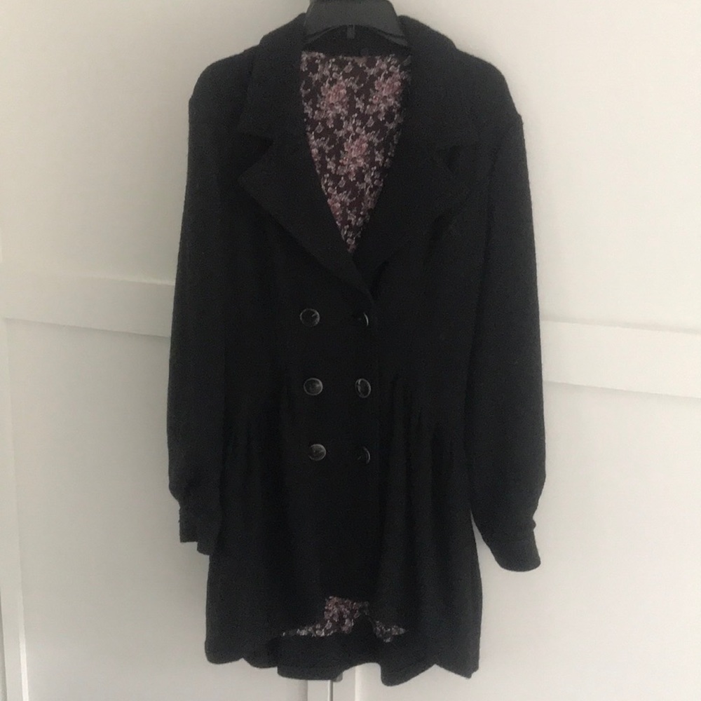 Peplum Pea Coat